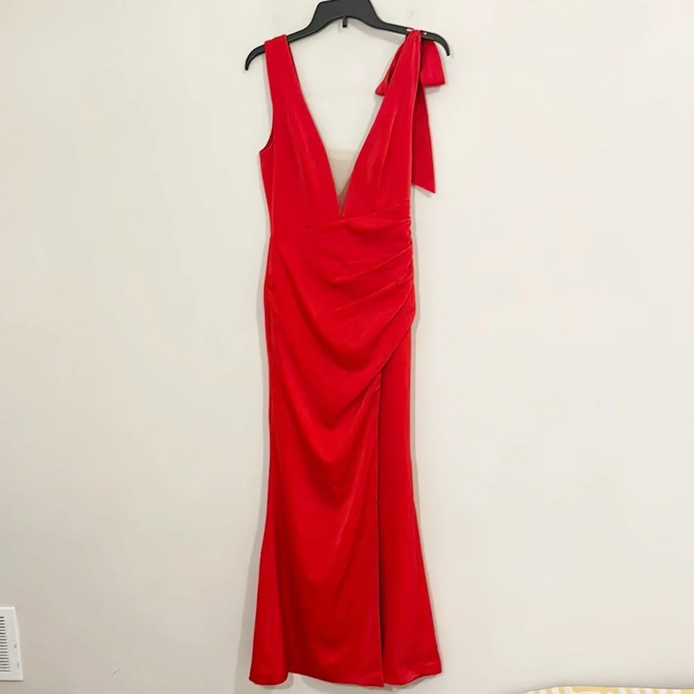 Lovers + Friends Revolve Patrick red formal cocktail maxi dress women size XS - Picture 6 of 11